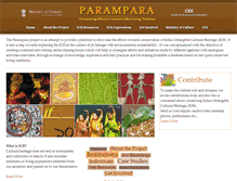 Tablet Screenshot of paramparaproject.org
